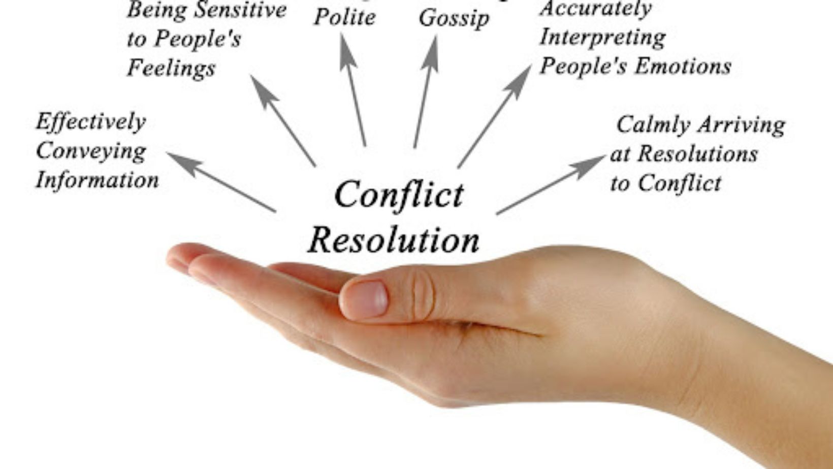 briefly describe the factors and characteristics that influence conflict resolution.